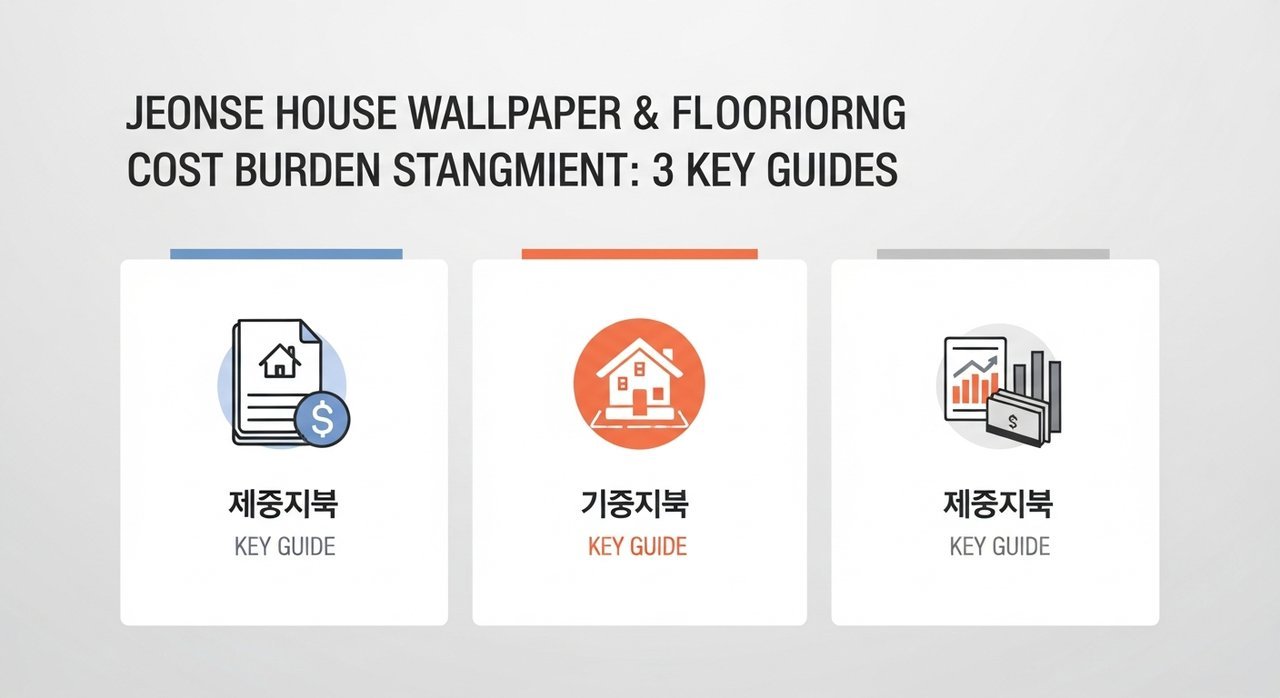 전세집 도배 장판 비용 부담 기준 정리 3가지 핵심 가이드